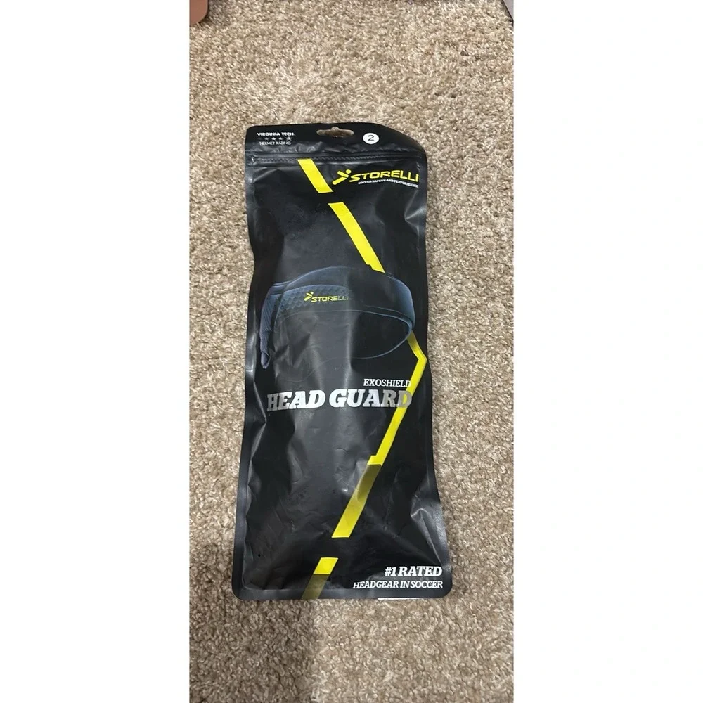 Storelli Exoshield Soccer Head Guard Protective Headgear Black Size 2